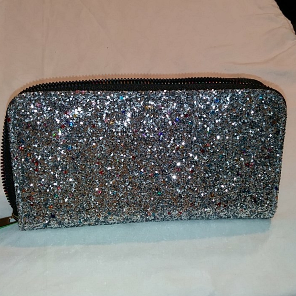 Star Silver Glitter Wallet